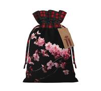Japanese Cherry Blossoms Print Reusable Gift Bag for Christmas Party Wedding