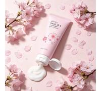 Japanese Cherry Blossoms (Sakura) Brightening Body Lotion - Firming&Anti-Aging Daily Moisturizer,Women Dry Skin Tightening Scented Hydrating Creme,Multi-Peptide Anti-Wrinkles Cherry Lotion (1pcs)