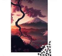 Japanese Cherry Blossoms6 Paper Jigsaw Puzzles for Adults 1000 Piece Puzzles Rectangular Puzzle And Home Decor And Family Game 1000pcs (38x26cm)