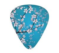 Japanese Cherry Flowers Guitar Plectrums 12 Pieces For Ukulele Bass Instrument Accessories