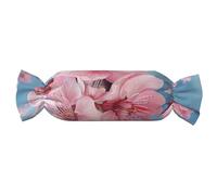 Japanese Cherry Flowers Print Candy Pillow Cylindrical Comfort Roll Pillow Travel Neck Pillow Suitable For Head Neck And Back Support