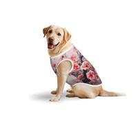 Japanese Cherry Flowersprint Medium Large Pets Vest Breathable Cozy Home Party Sleeveless Tank Top T-Shirt