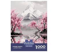 Japanese Cherry Jigsaw Puzzles Puzzles for Adults Kids. 1000 Piece Whimsical Challenge Toy Educational Game Home Decoration for Educational Games Gifts 70x50cm/1000pcs