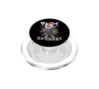 Japanese Chicken Samurai Warrior Ukiyo Rooster Samurai PopSockets PopGrip for MagSafe