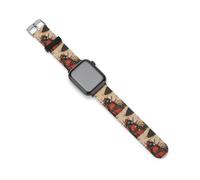 Japanese Chimpanzee Samurais Monkey Watch Band Compatible with Apple Watch Silicone Watch Straps Replacement Straps