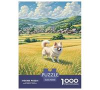 Japanese Chin 1000 Piece Jigsaw Puzzle Educational Games Creative Pet Dog Jigsaw Puzzle Beautiful Decoration Puzzle for Travel Gifts,Present 70x50cm/1000pcs
