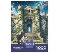 Japanese Chin 1000 Piece Jigsaw Puzzle Educational Games Creative Pet Dog Jigsaw Puzzles Beautiful Decoration Puzzle for Travel Gifts,Present 70x50cm/1000pcs