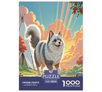 Japanese Chin 1000 Piece Jigsaw Puzzles Fun Challenging Modern Pet Dog Classic Educational Games for The Whole Gifts For Children And Adults Aged 14 And Over 38x26cm/1000pcs