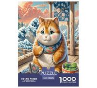 Japanese Chin 1000 Piece Jigsaw Puzzles Fun Challenging Modern Pet Dog for Family Activity Game Perfect for Relaxation for Adults And Kids Age 38x26cm/1000pcs