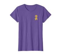 Japanese & Chinese Vintage Characters Design Art Kungfu (Hard Work) Black Martial Arts LOGO T-Shirt
