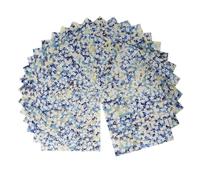 Japanese Chiyogami Washi Origami Paper, 6" x 6", 30 Sheets (Blue Sakura), Made in Japan