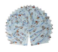 Japanese Chiyogami Washi Origami Paper, 6" x 6", 30 Sheets, Made in Japan, (LightBlue)