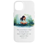 Japanese Christian Anime - Psalms 119:11 Thy Word Have I Hid Case for iPhone 14 Plus