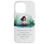 Japanese Christian Anime - Psalms 119:11 Thy Word Have I Hid Case for iPhone 14 Pro Max