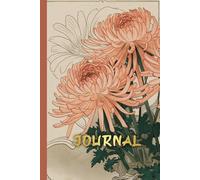 Japanese Chrysanthemum Journal: Beautiful Wide Lined Notebook with Fascinating Facts and Motifs, Handy 6 x 9 inches, 120 pages