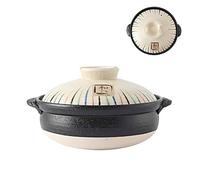 Japanese Clay Pot, Ceramic Earthenware Hot Pot, Preseasoned Stew Pot Made in Japan
