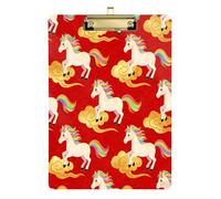Japanese Cloud Horse Red Pocket clipboard for Nurses Waterproof for Soccer Truck Driver Tabla para escribir Size 9 x 12