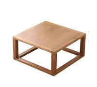 Japanese Coffee Table, Elm Wood Low Floor Tea Table, Integrated Frame for Sitting on the Floor, Living Room, Tea or Reception Use
