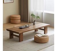 Japanese Coffee Table Low Solid Wood Floor Table for Sitting Dining & Living Room Bedroom Office - Versatile Modern Design for Comfort & Style