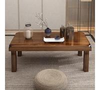 Japanese Coffee Table, Low Tatami Table, Modern Pine Wood Design, Thickened Structure for Tea Room, 120cm