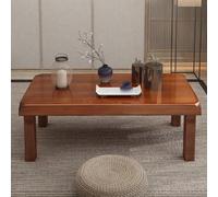 Japanese Coffee Table, Low Tatami Table, Modern Pine Wood Design, Thickened Structure for Tea Room, 120cm