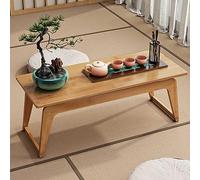Japanese Coffee Table - Paulownia Low Picnic Table for Living Room & Office, Stylish & Functional Home Decor, Antique Meditation Altar