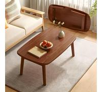 Japanese Coffee Table,Rectangular Floor Sitting Table Folding Tea Table,Solid Wood Modern Coffee Low Table for Sitting On The Floor,for Living Room Minimalist Display Coffee Table No Assembly