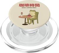 Japanese Coffee Time Frog Retro Cafe Aesthetic PopSockets PopGrip for MagSafe