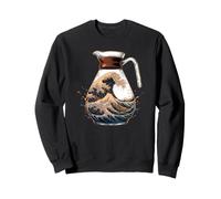 Japanese Coffee Wave Summer Beach Surf Sweatshirt