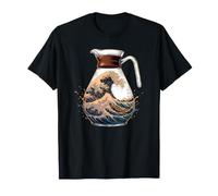 Japanese Coffee Wave Summer Beach Surf T-Shirt