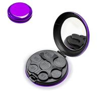 Japanese Coin Organizer with Mirror, Japan Coin Organizer, Purple, Japanese
