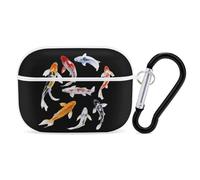 Japanese Colorful Fish Headphone & Earphone Cases Compatible with Airpod Pro Scratch-Resistant PC Protective Cover with Keychain White-style-21