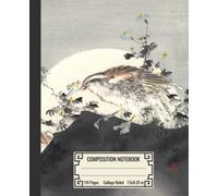 Japanese Composition Notebook College Ruled: Magnificent Vintage Bird Illustration | 7.5x9.25 in, 110 College Ruled Pages
