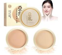Japanese Concealing & Setting Soy Milk Powder, Concealing And Setting Soy Milk Powder, Long Lasting Coverage Smoothing & Oil Control (3pcs)