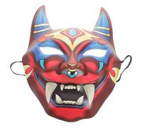 Japanese Cosplay Mask Reusable Halloween Party Costume Mask with Unique Design Comfortable Fit for Cosplay and Traditional Theater Performances Striking