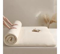 Japanese Cotton Futon Mattress Thick & Warm Rollable & Foldable Portable for Camping & Travel Padded Mattress Cover (120 x 200 cm)