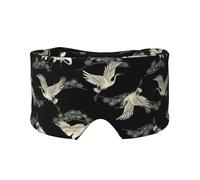 Japanese Crane & Pine Print Eye and Ear Muffs for Adults Kids Sleeping Travel Home Office Aid for Restful Nap