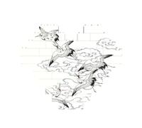 Japanese Crane Print Building Brick Block Puzzle Heart Shaped,Christmas Valentines Birthday Anniversary Presents