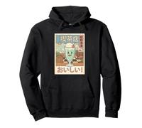 Japanese Cream Soda Kissaten Showa Retro Cafe Illustration Pullover Hoodie
