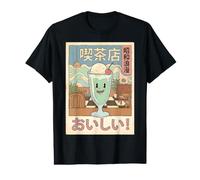 Japanese Cream Soda Kissaten Showa Retro Cafe Illustration Value Graphic T-Shirt