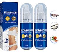 Japanese Cryolipolysis Cooler Spray, Anti Cellulite Firming Cryolipolysis Cooler Spray, Body firming Spray for All Skin Types, 50ml (2pcs)