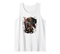 Japanese Culture Graphic Samurai Warrior & Blank Panther Tank Top