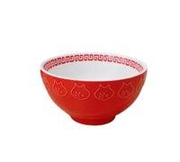 Japanese cute surprise cat tableware underglaze fruit cartoon ceramics -4.8 inch bowl