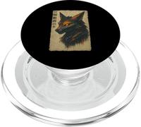 Japanese Cyber Kitsune Anime Ukiyo-e Samurai Woodblock Art PopSockets PopGrip for MagSafe