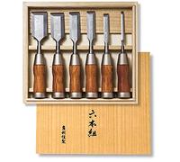Japanese Damascus Hybrid Chisels 6-Piece Set