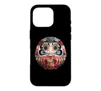 Japanese Daruma Lucky Charm Origami Style Zen Art Case for iPhone 16 Pro
