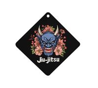 Japanese Demon Oni Mask Jiu-jitsu Car Air Freshener Decorative Hanging Aromatherapy Tablets for Car Trucks Rhombus