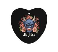 Japanese Demon Oni Mask Jiu-jitsu Car Air Freshener Decorative Hanging Aromatherapy Tablets for Car Trucks Love form