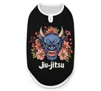 Japanese Demon Oni Mask Jiu-jitsu Dog Shirts Pullover Pet Vest T-shirts for Small Medium Dogs & Cats