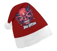 Japanese Demon Oni Mask Kabuki Jiu-jitsu Christmas Hats Patterned Santa Hat New Year Festive Holiday Party Supplies Child